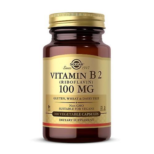 Solgar Vitamin B2 (Riboflavin), 100 mg, 100 V Caps (Pack Of 1)