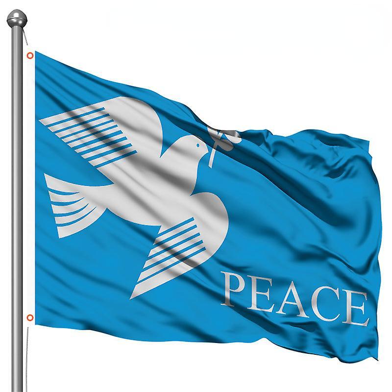 Frusde Peace Dove Flag, 3x5ft Peace Dove Flag, Dove Peace Flag Peace Flag Garden Flag Decoration Peace And Love Flag Outdoor Flag D