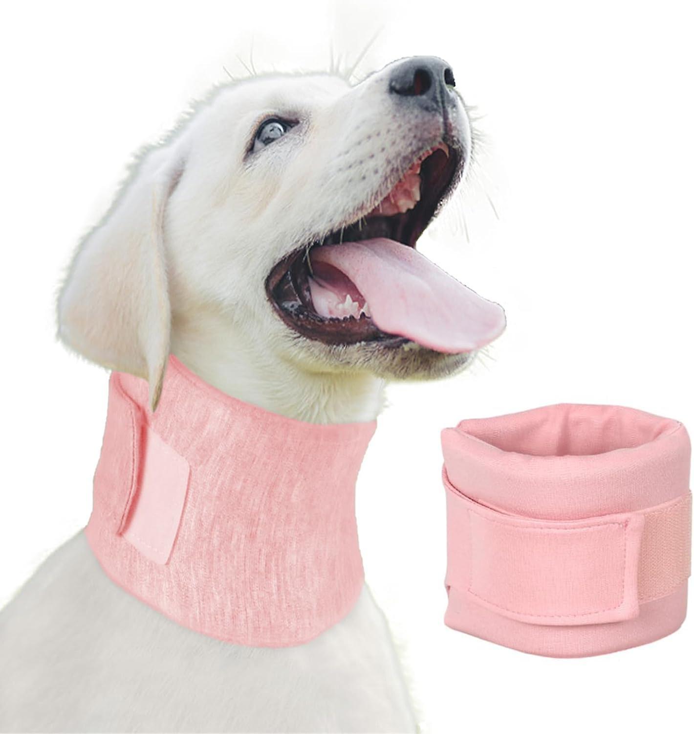 Wtowin Dog Neck Brace Elizabethan Collar, Recovery After Surgery Adjustable Breathable Neck Cervical Cone For Pet With Spinal Issues Pink L