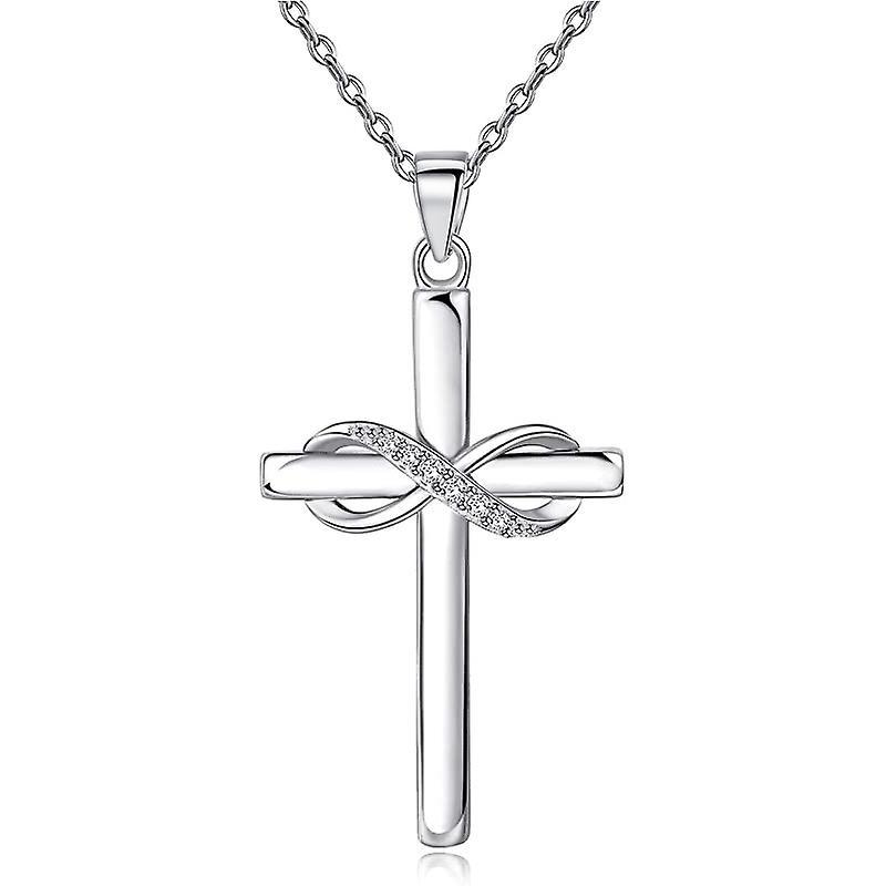 Szczw Valentine's Day S925 Silver Cross Necklace