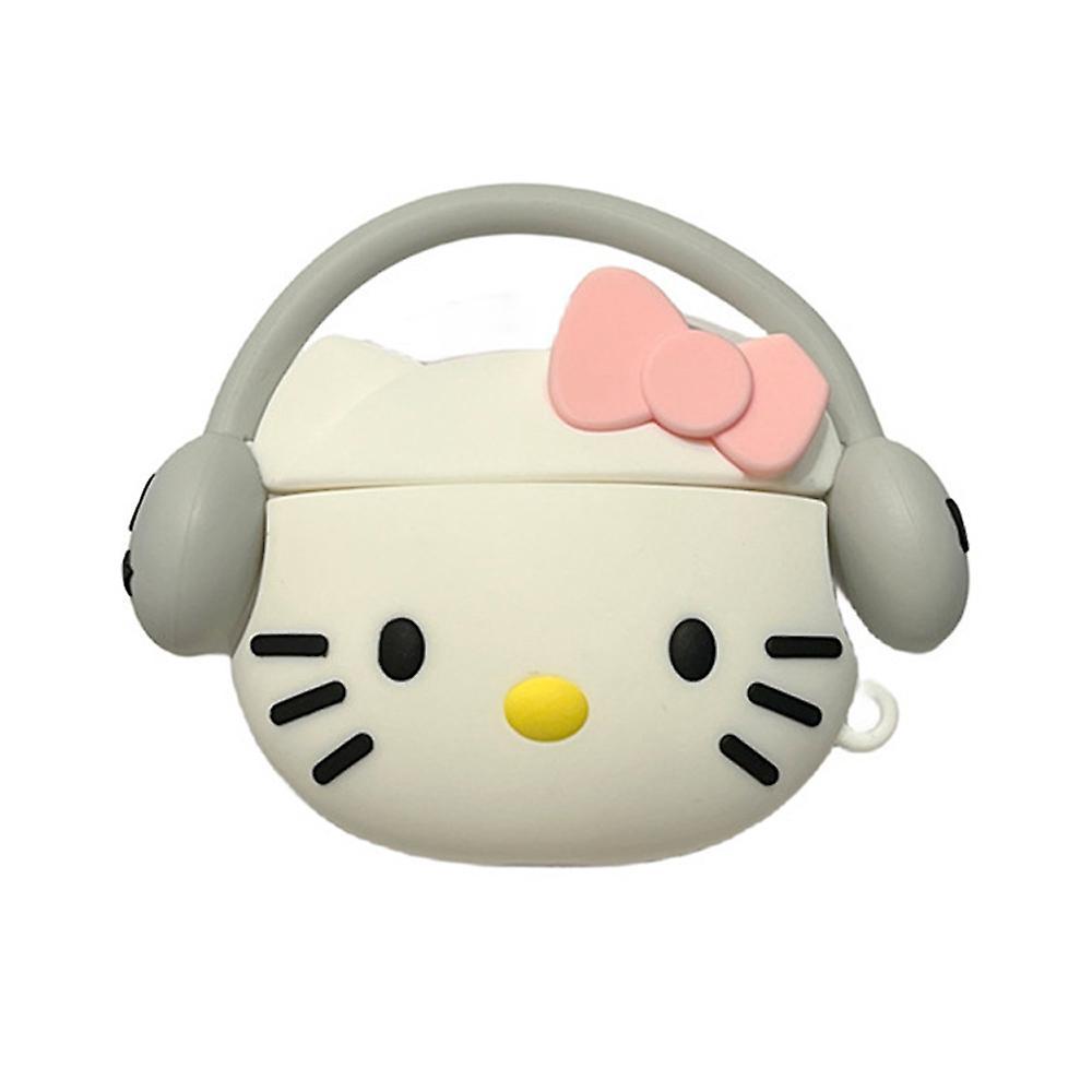 Sevenday 3D Hello Kitty Funny Earphones Case Cover for Airpods 1/2 Pro/Pro 2nd 3, Shockproof Protective Skin Case Cover For airpods 3