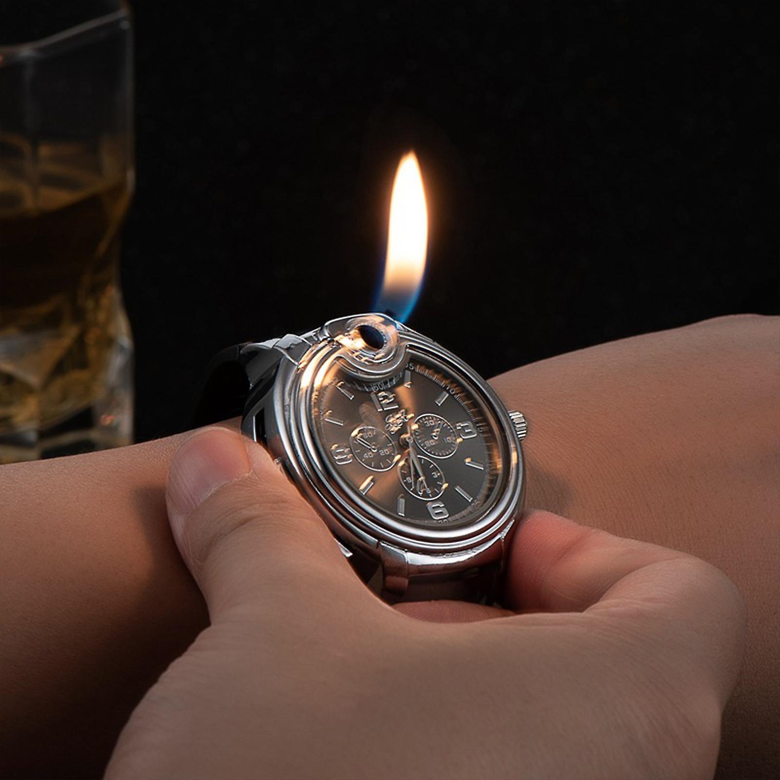 Baodan Vintage Antique Lighter, Reusable Windproof Lighter, Cool Watch Lighter, Unique Birthday For Men Husband Boyfriend BK