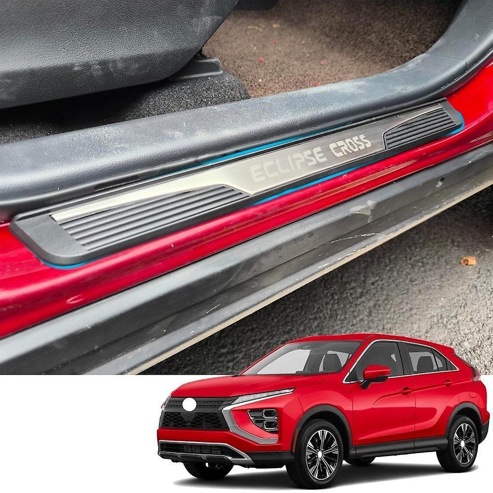 Carhanson Car Accessories Door Sill Plate For Mitsubishi Eclipse Cross Door Sill Strip Threshold Protection