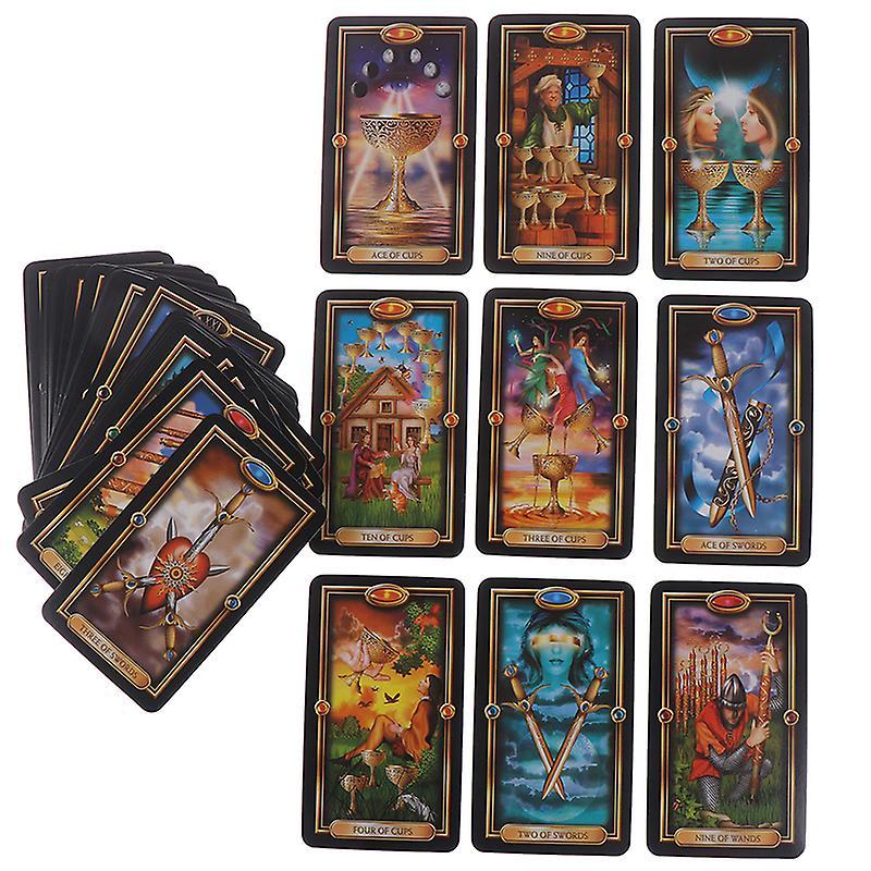 Shanghai Yiting Trading Co Ltd 78pcs Tarot Deck Cards Guidance of Fate Playing Board Game Cards Set SHYTMV One Size