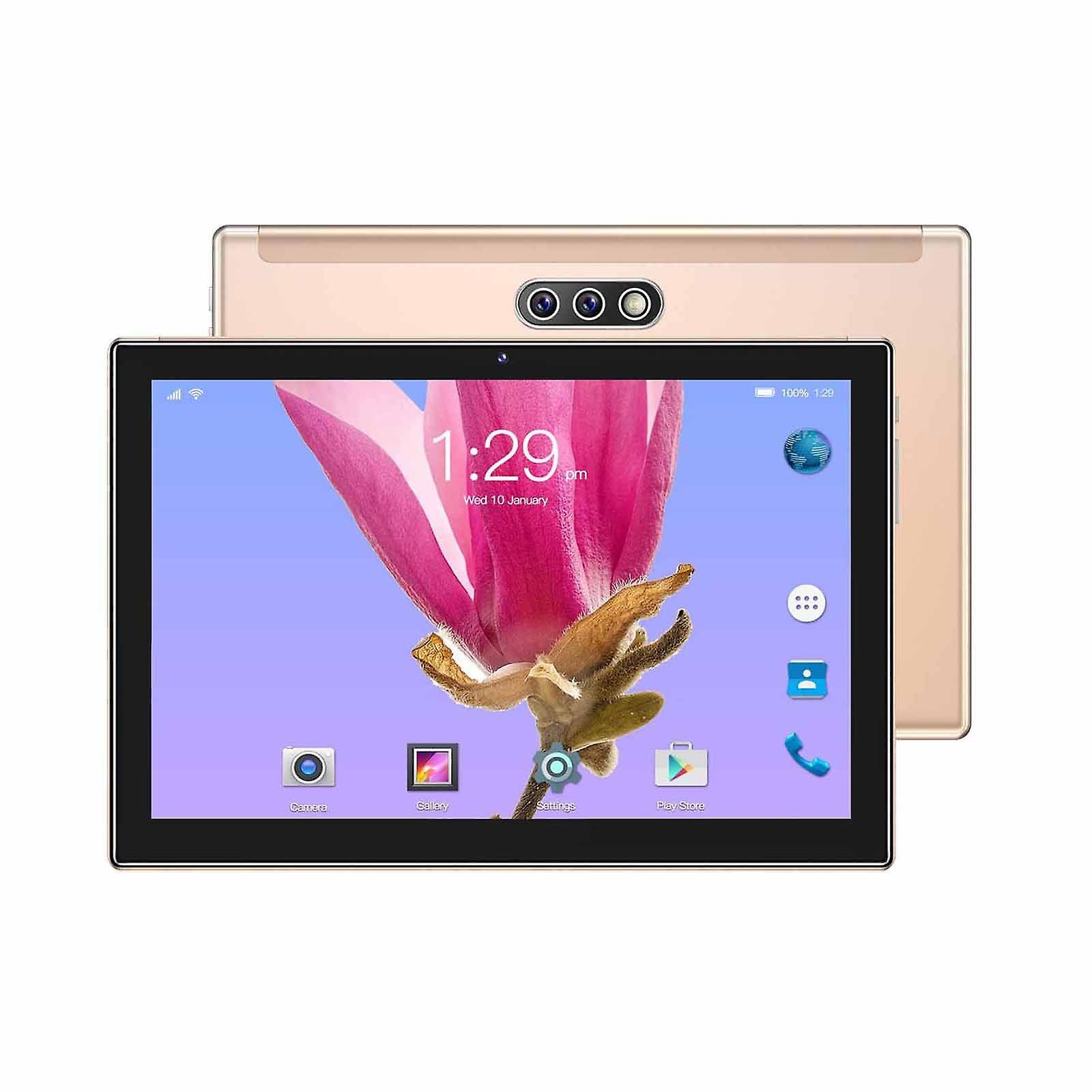 unbrand HD Tablet WiFi Bluetooth Android Voice Call Game Tablet,10 Inch IPS Display Screen,WiFi,2GB RAM+16GB ROM,4000mAh,Android 5.1 System Gold