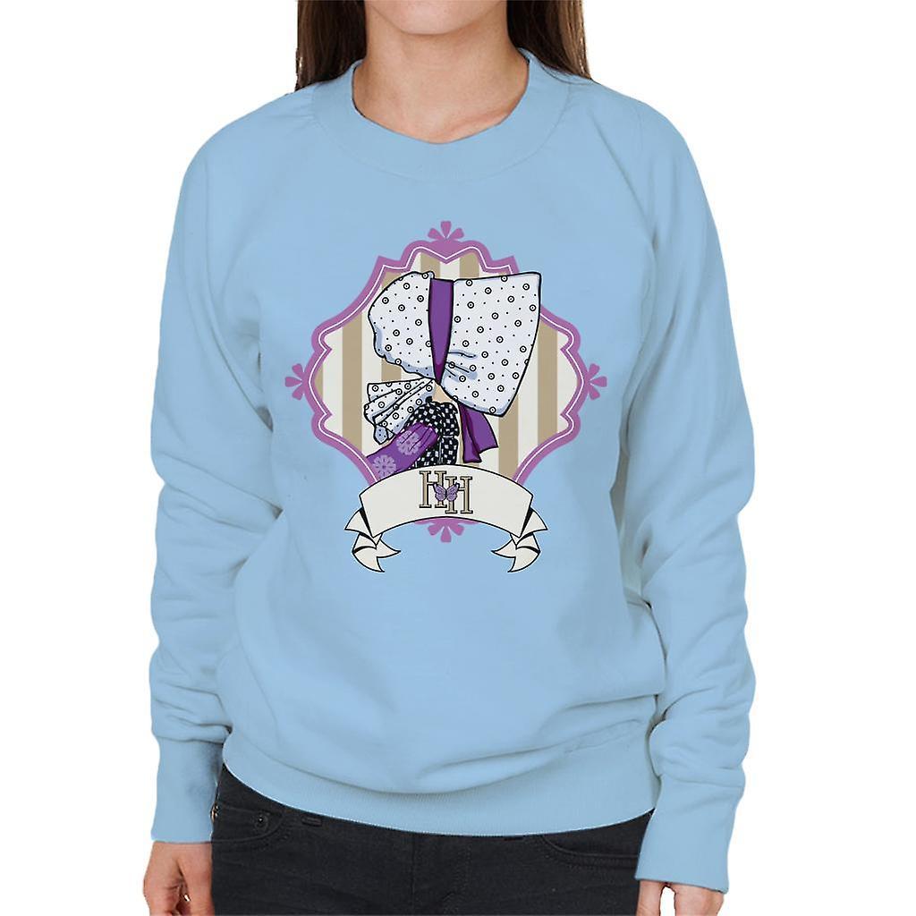 Holly Hobbie Bonnet Side Profile Women's Sweatshirt Sky Blue X-Large