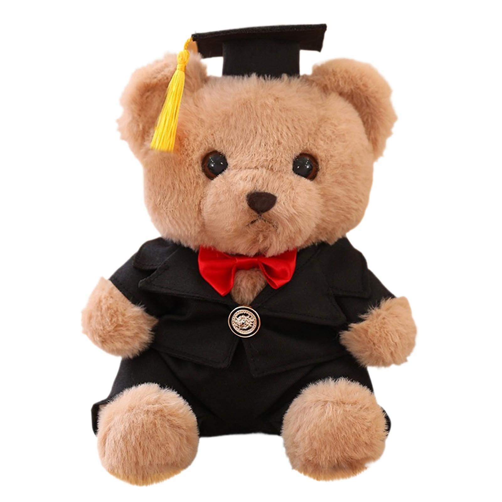 unbrand Graduation Bear Doll  Hat Bear Doll Plush Toy Graduation Commemorative Gift FAN0671 E