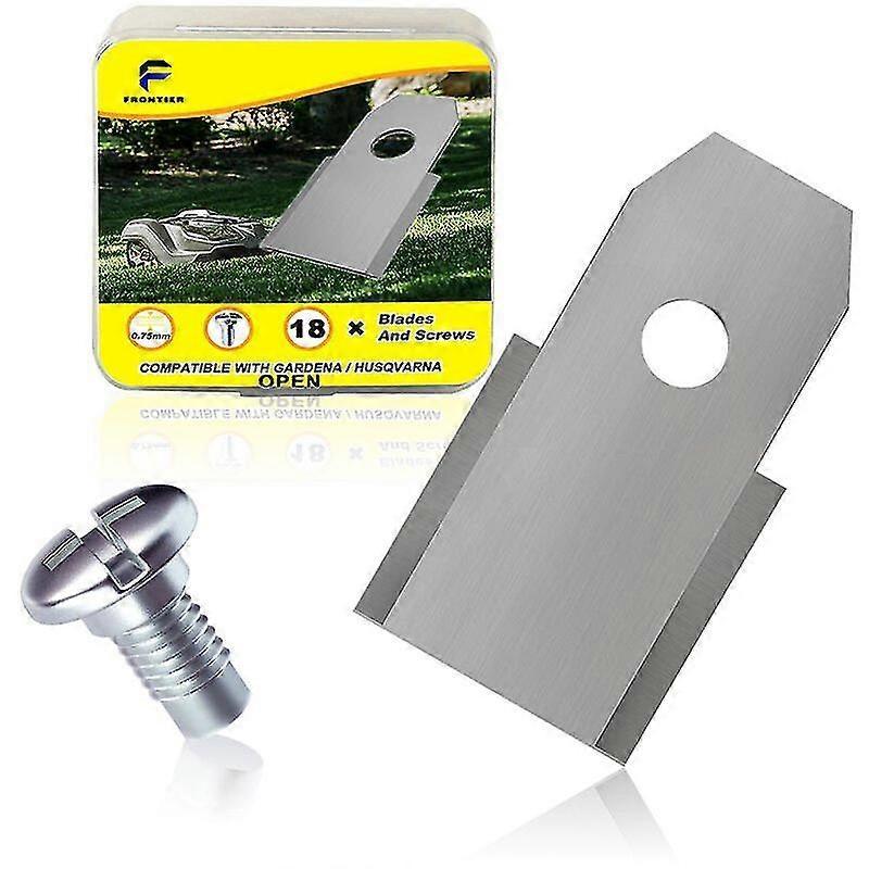 Unbrandded 30x Stainless Steel Replacement Blades Compatible With Husqvarna Gardena Mcculloch Rob Flymo Yardforce Matrix Grizzly Brast - Includes S...