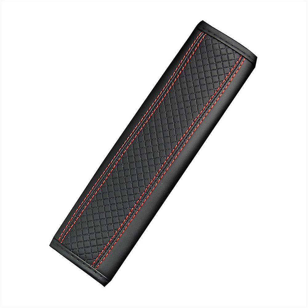 Hcankcan Car Seat Belt Cover Pad Shoulder Protection Seats Accessories Black Red