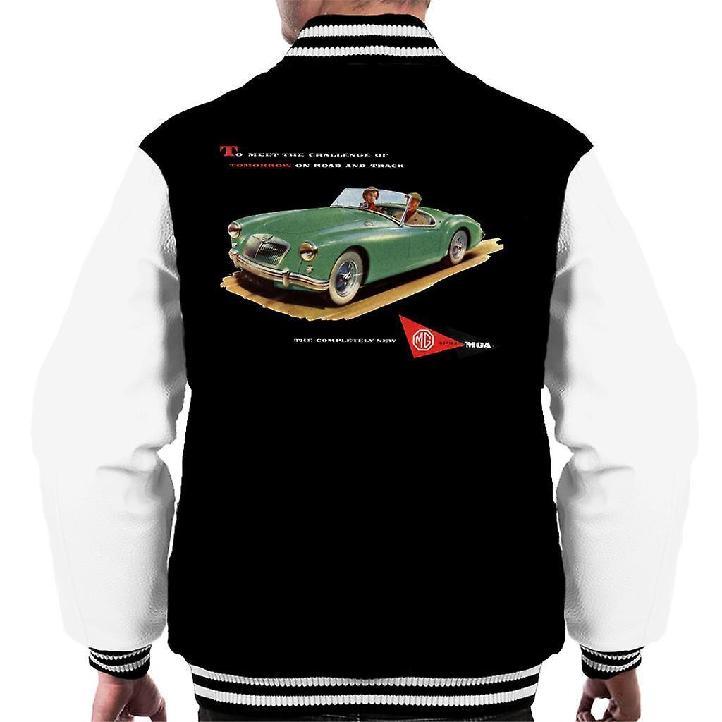 MG On Road And Track British Motor Heritage Men's Varsity Jacket Black/White Small