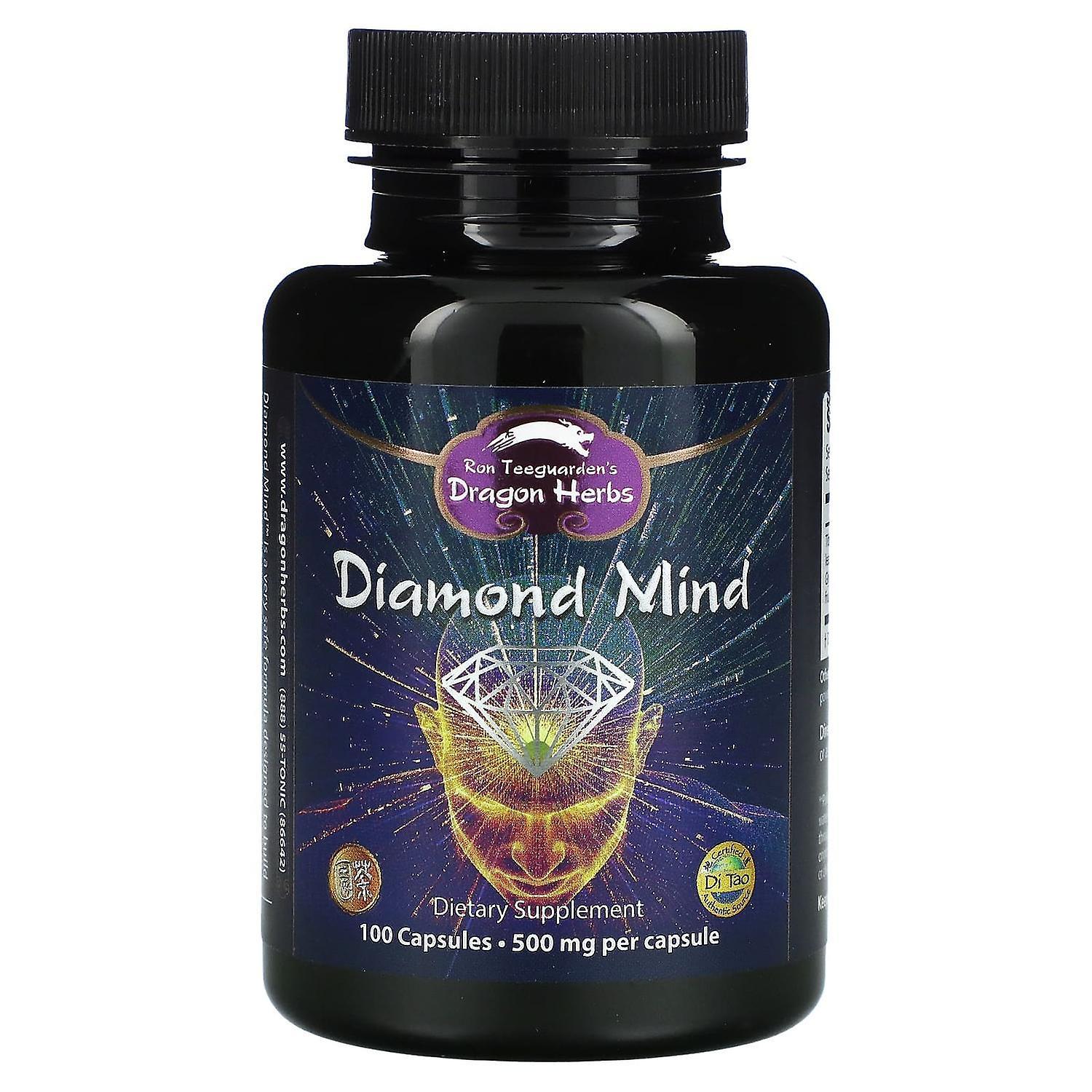 Dragon Herbs ( Ron Teeguarden ), Diamond Mind, 500 mg, 100 Capsules