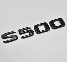 For Mercedes Benz S500 Gloss Black Rear Boot Trunk Letter Number Badge Emblem