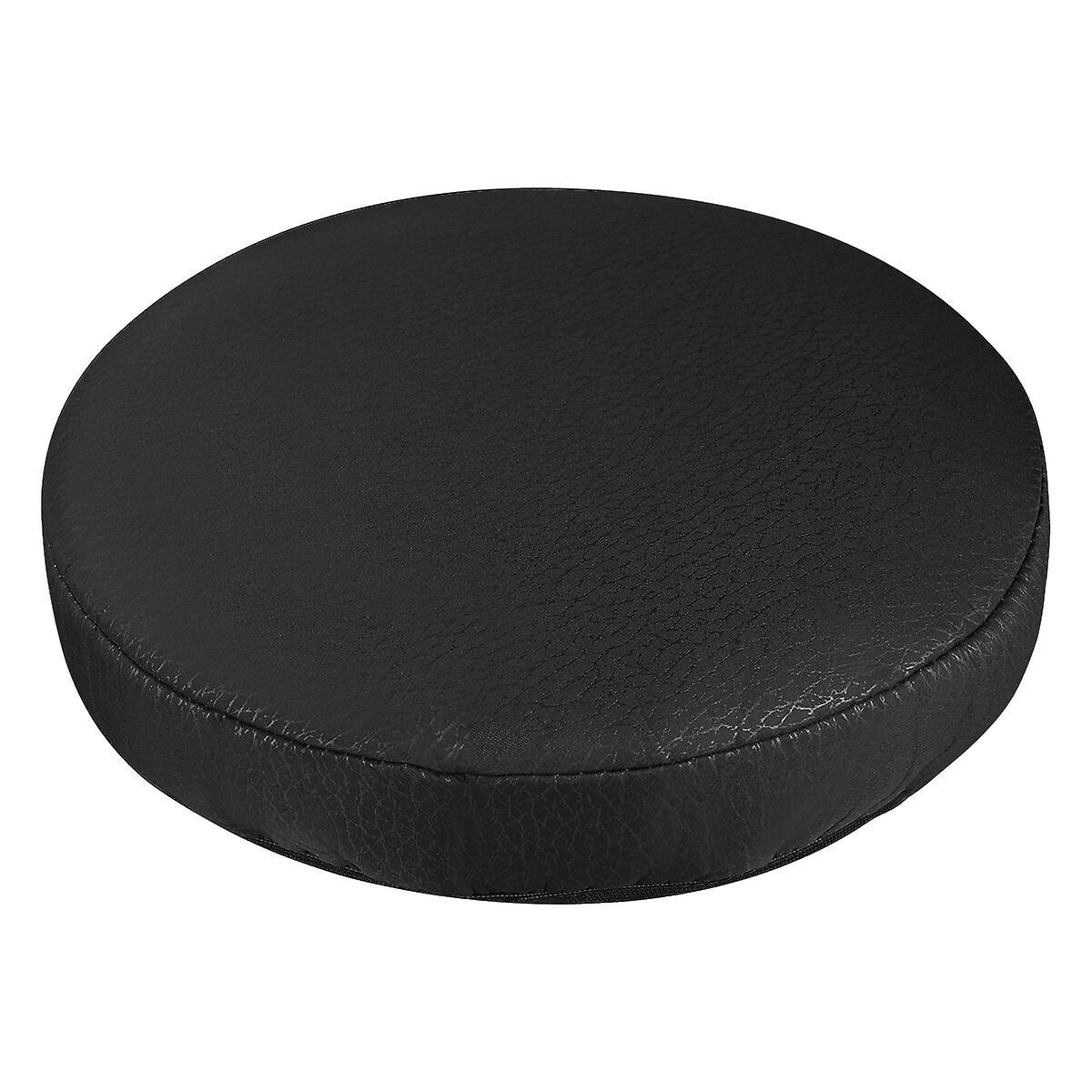 Tinksky Round Seat Cushion Bar Stool Slipcover Slipcover Chair Bar Chair Cover Seat Covers Chairs Stool Cover Black