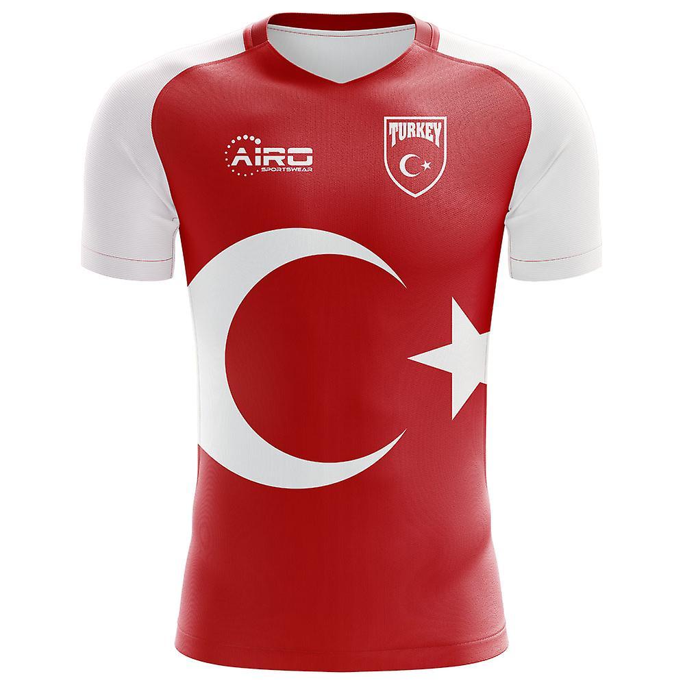 Airo Sportswear 2024-2025 Turkey Home Concept Football Shirt (Kids) Red MB 27-29 inch Chest (69/75cm)