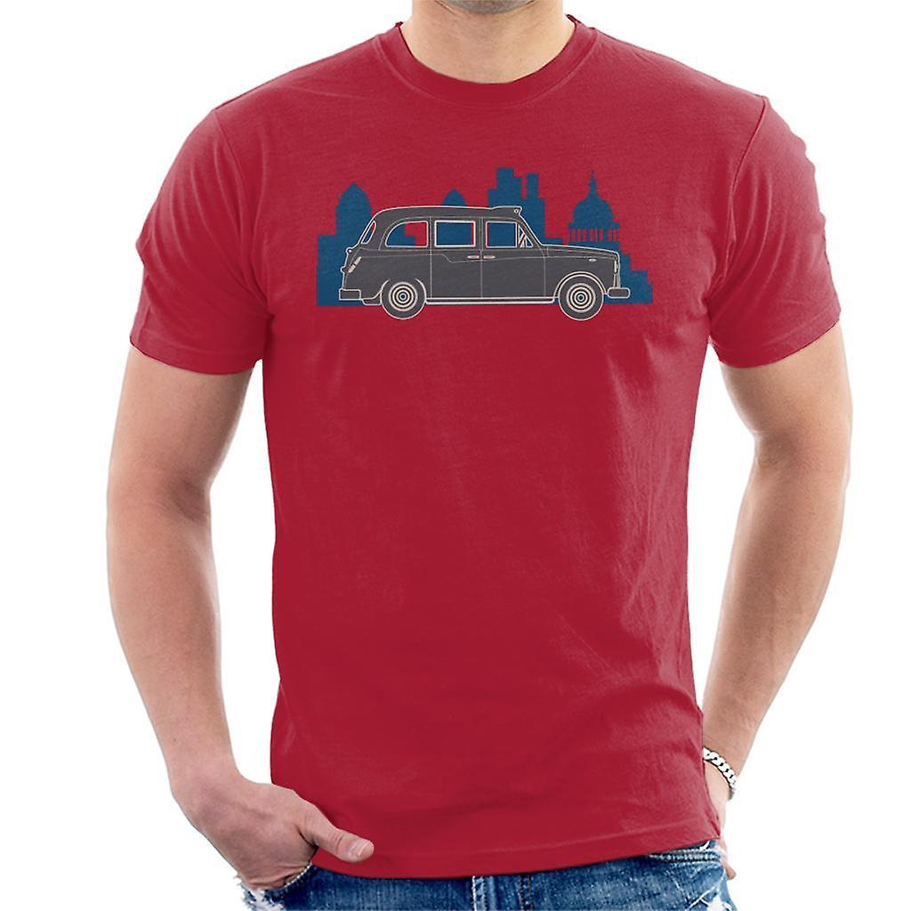 London Taxi Company TX4 Within The City Men's T-Shirt Cherry Red Small