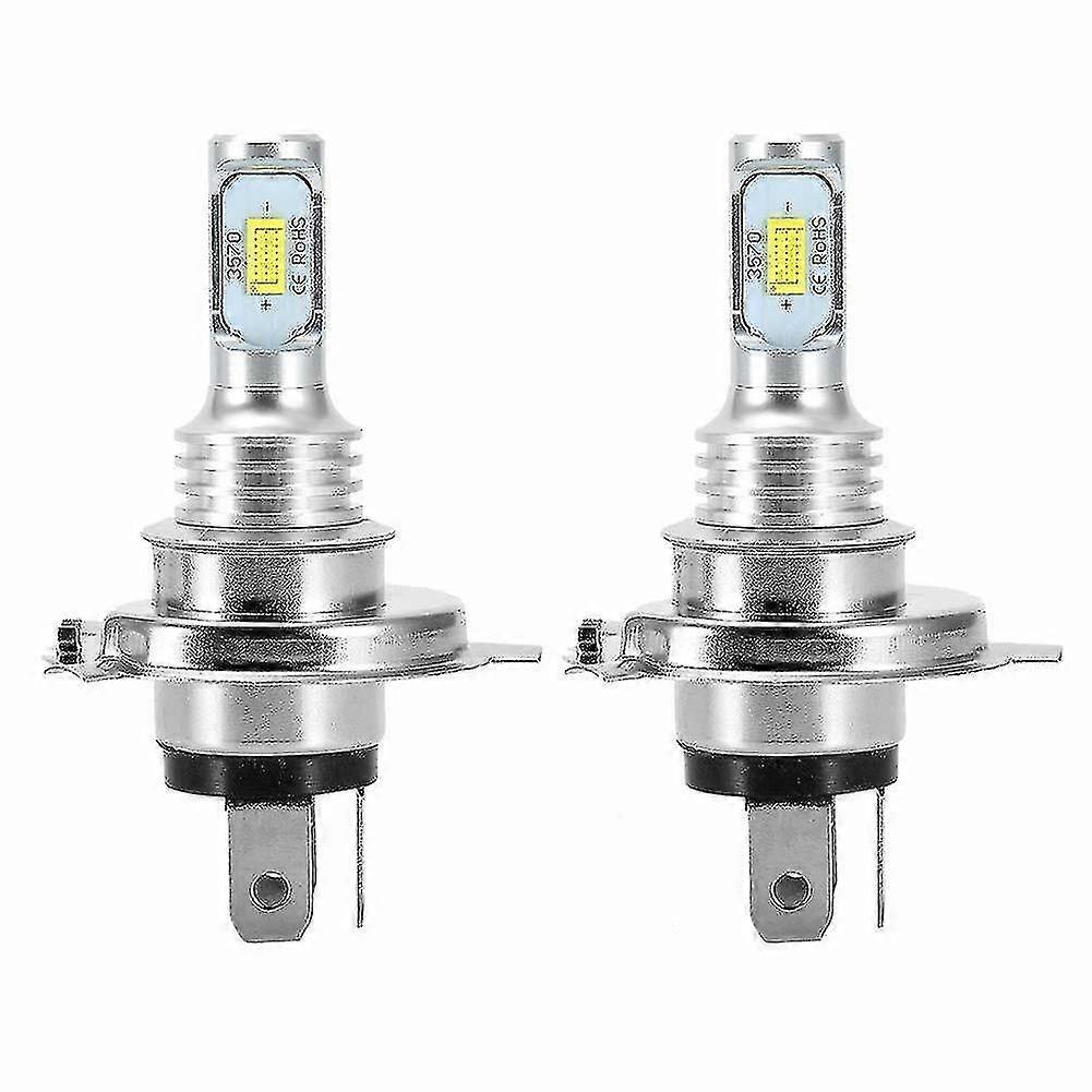 Jeek 2 X H4 9003 Hb2 6000k Super White Csp Led Headlight Bulb Kit