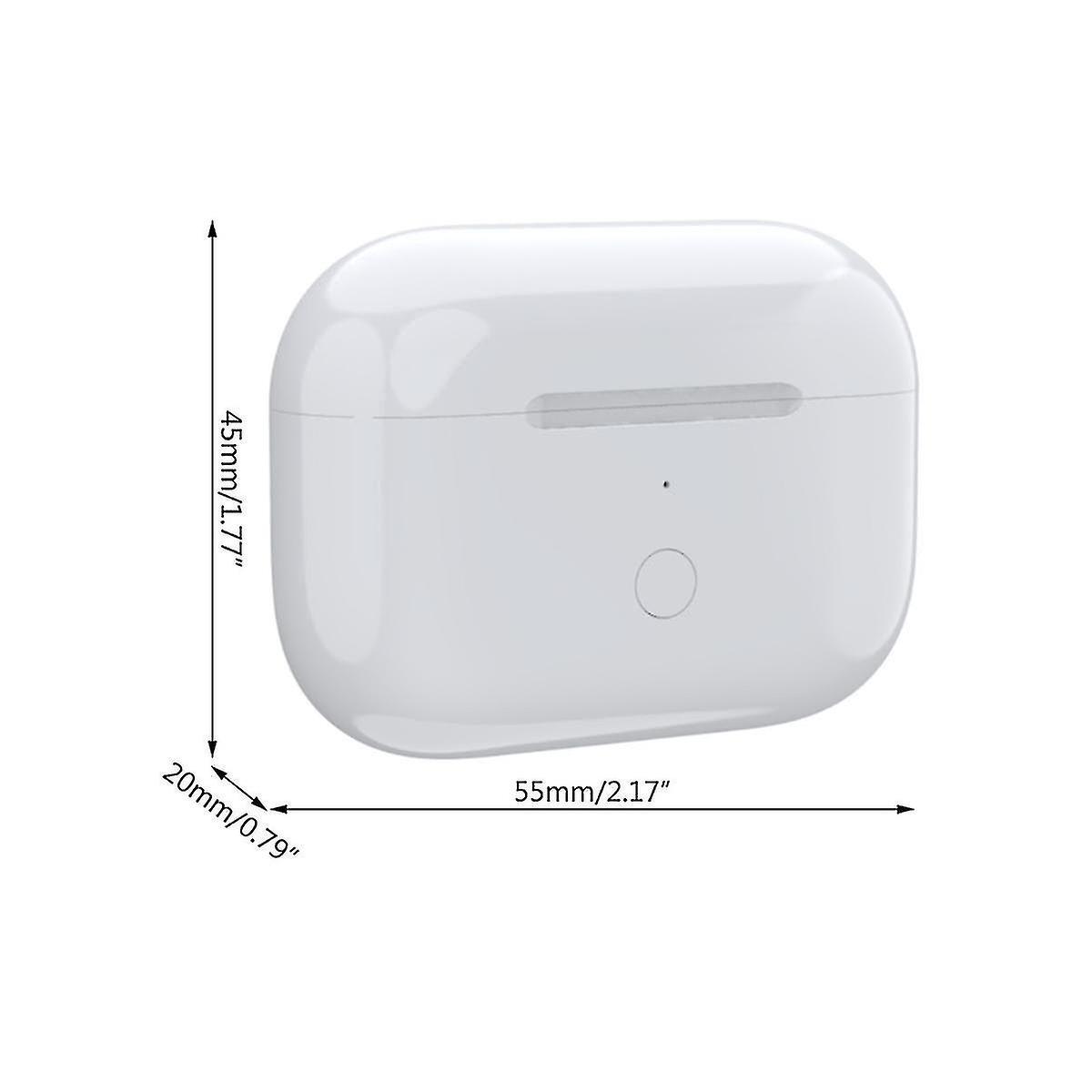 Otwoo For Airpod Pro Replacement Wireless Charging Case Earphone 660 Mah Charger Case Support Wireless Charging-white