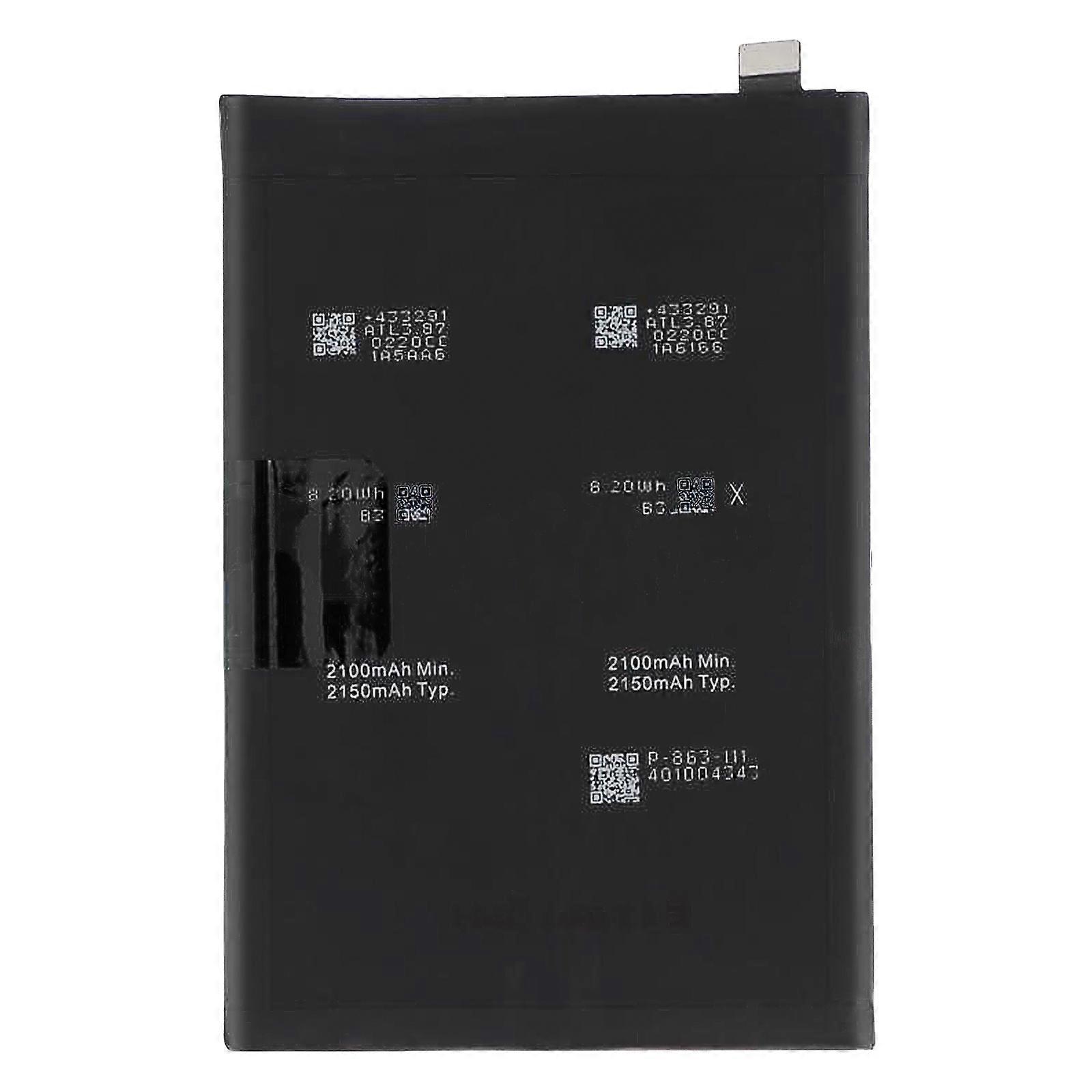 Clappio Internal Battery Oppo Reno 6 4300mAh Replacement BLP855 Black