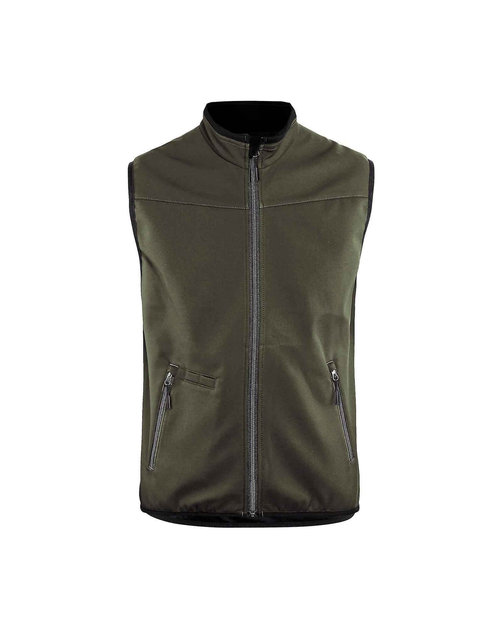 Blaklader 3850 softshell gilet vest - mens (38502516) Dark olive green/black Xxl