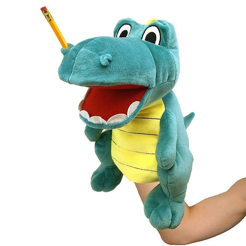 Nbxxl Jeffy Hand Puppet Cartoon Soft Plush Toy, Cosplay Doll Puppet Game for Kids Gift Dinosaur 30cm