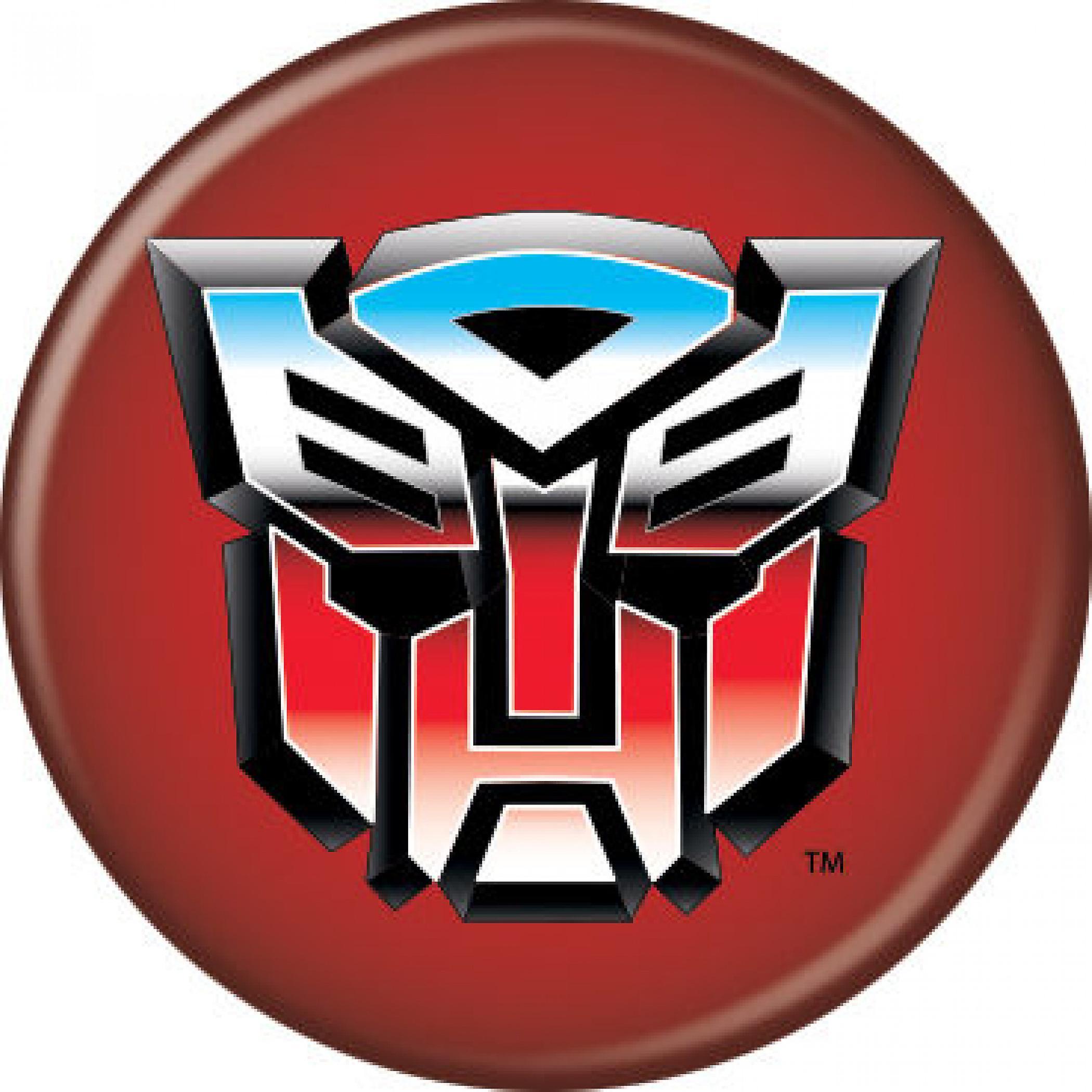 Movies The Transformers Autobots Logo Button Multi-Color