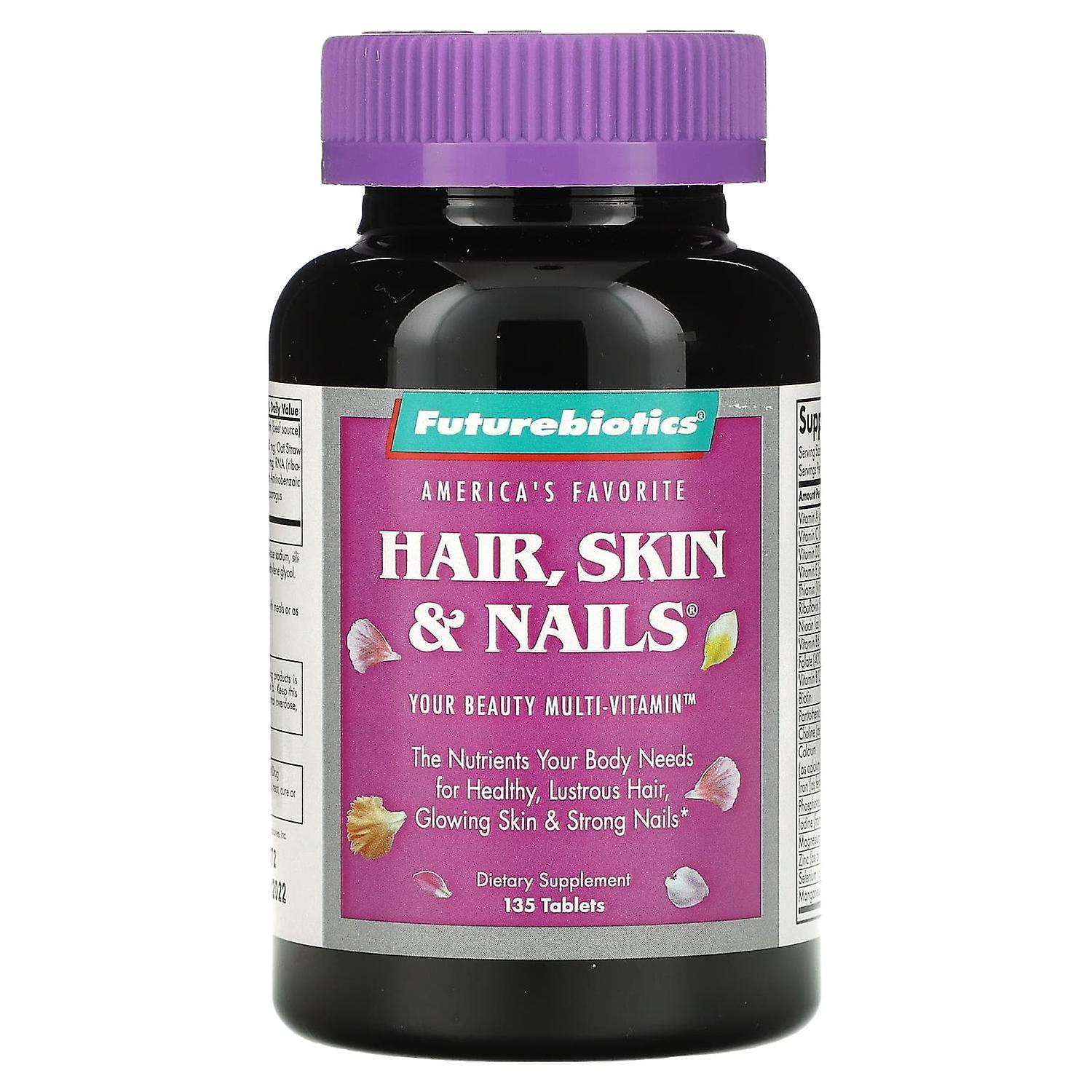 FutureBiotics, Hair, Skin & Nails, 135 Tablets