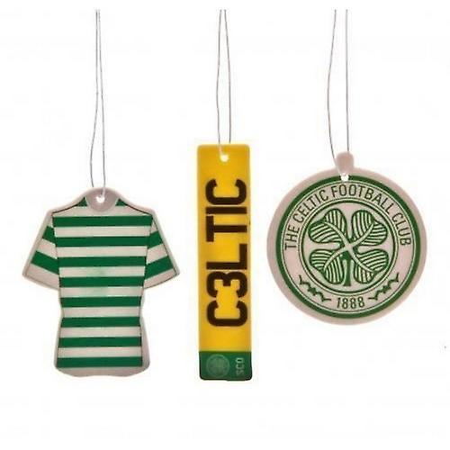 Celtic FC Air Fresheners (Pack Of 3) Green One Size