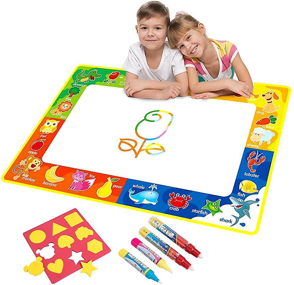 Acsergery Water Doodle Mat, Water Drawing Mat Kids Toys Large Magic Toddlers Painting Board Writing