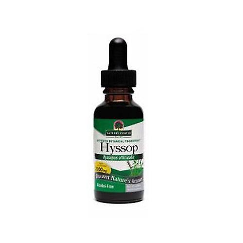 Nature's Answer Hyssop, ALCOHOL FREE, 1 OZ (Pack of 1)