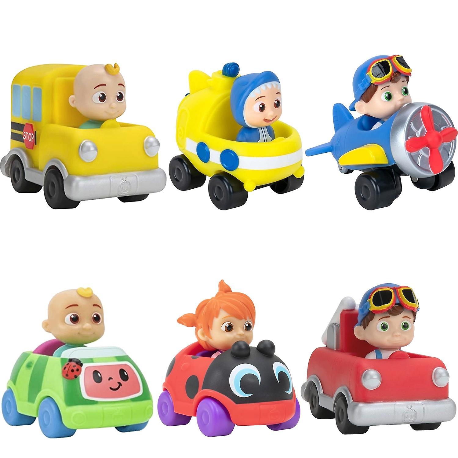 6 Pack CoComelon Little Vehicles Cars Vehicles