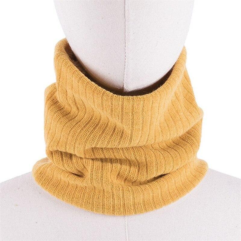 Slowmoose Winter / Neck Warmer Cotton Scarf yellow-350850