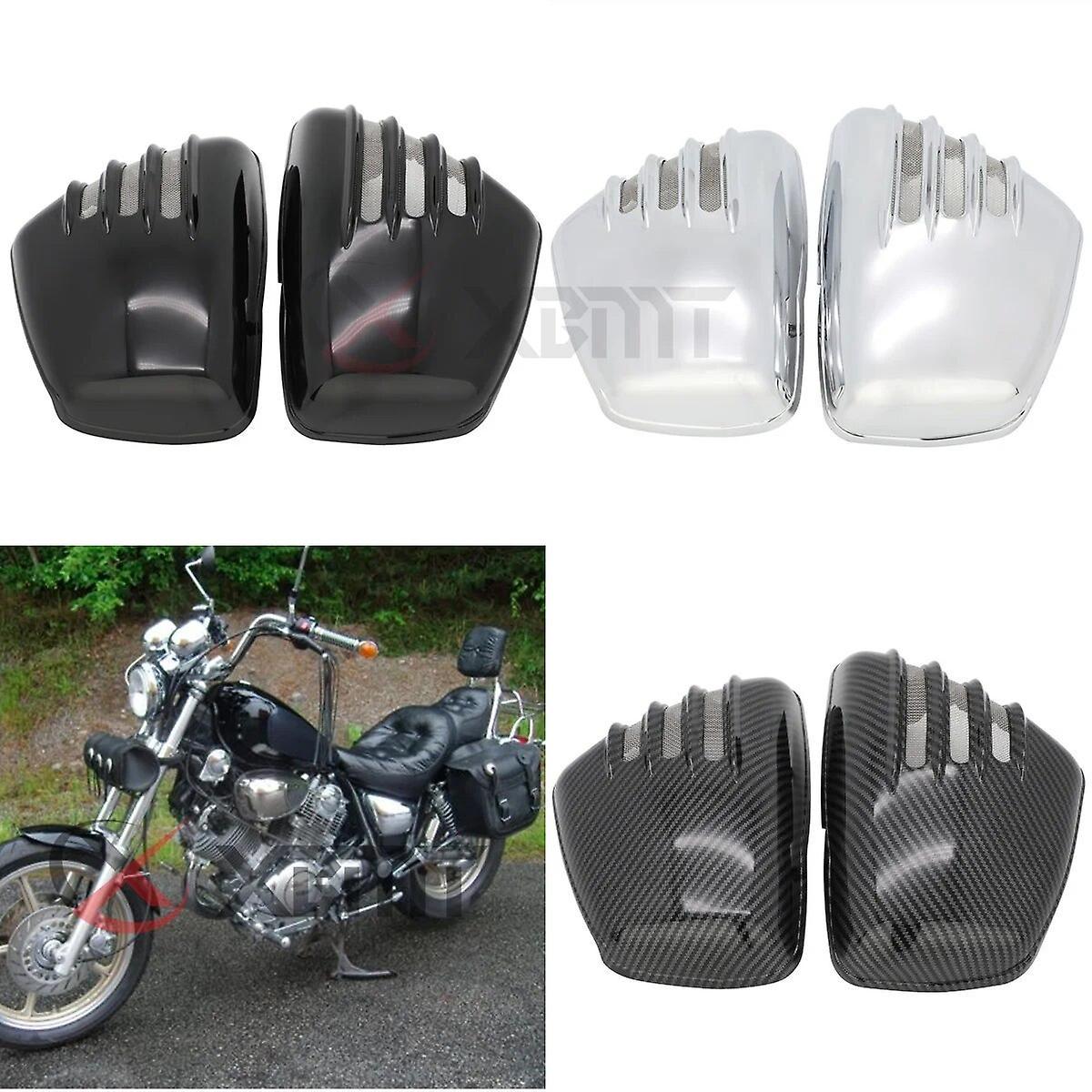 Scitoo Motorcycle Side Fairing Battery Cover For Yamaha XV700 XV750 XV1000 XV1100 Virago 700 750 1000 1100 1984-2018 2019 2020 2021 Glossy Black