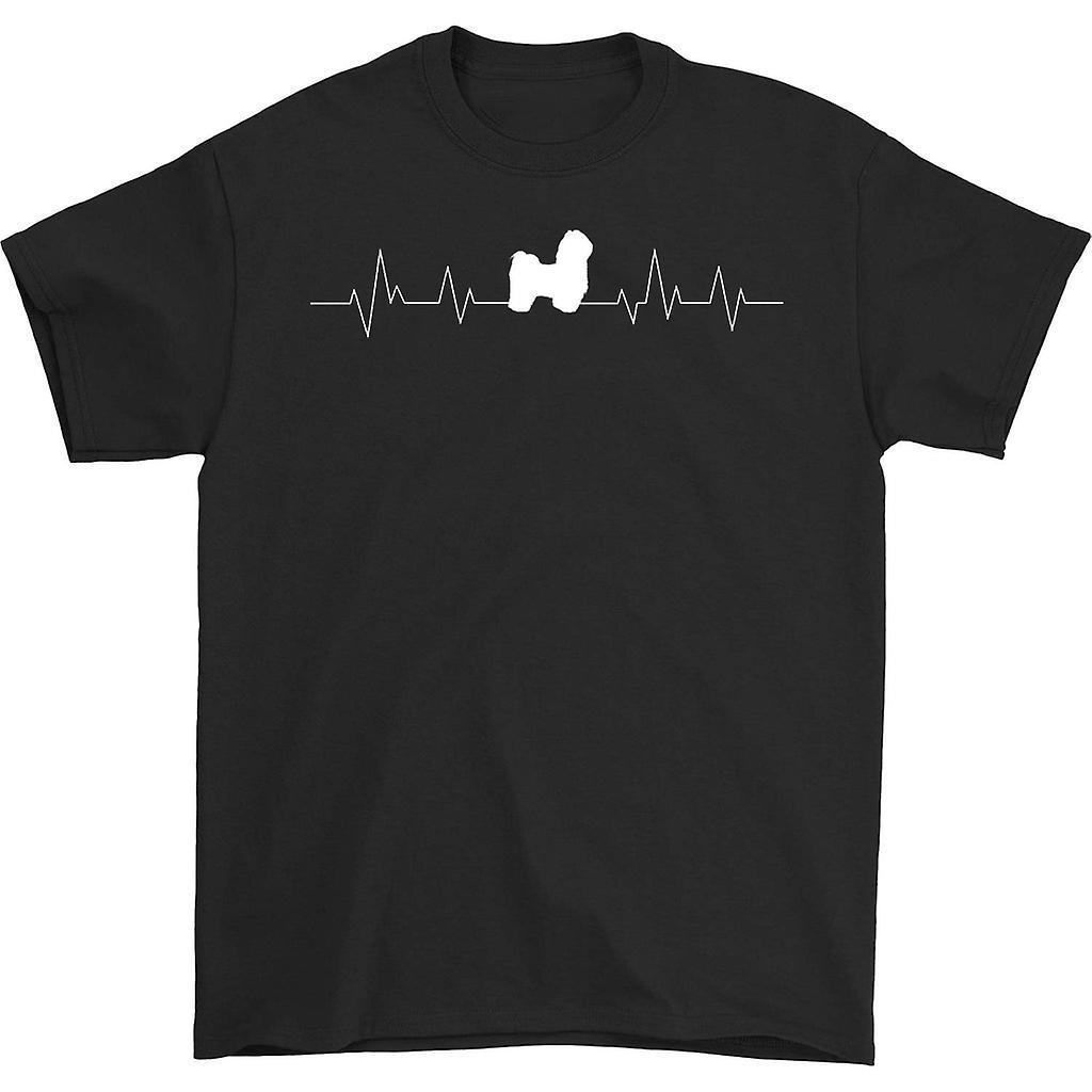 HISHARK Shih tzu heartbeat t-shirt black XL