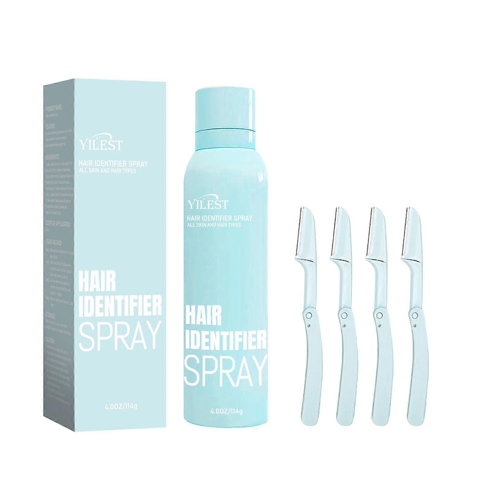 Unbrand 2024 New Hair Removal Spray, Hair Identifier Spray For Facial Shaving, Facial Hair Identifier Spray For Dermaplaning 1 Set