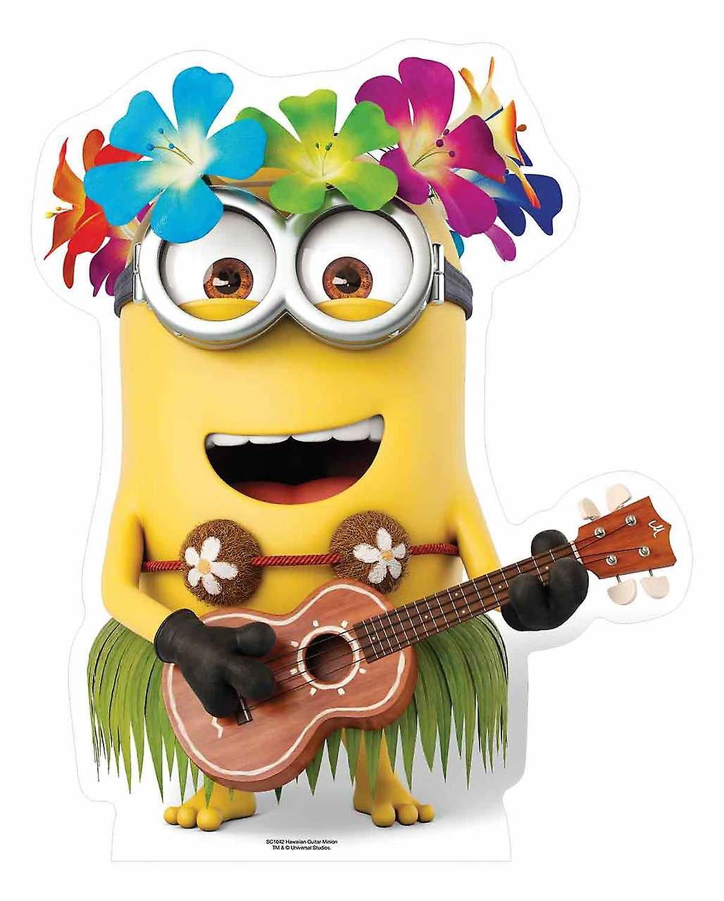 Despicable Me 3 Hawaiian Minion with Guitar Mini Cardboard Cutout / Standee / Stand up