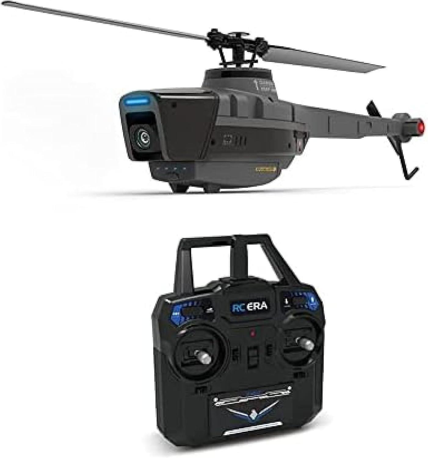 Heyone 2.4g Remote Control Helicopter With 1080p Camera, Rc Era 4ch 6-axis Gyro, Altitude Hold, Optical Flow Localization, Flybarless Rtf Helicopter