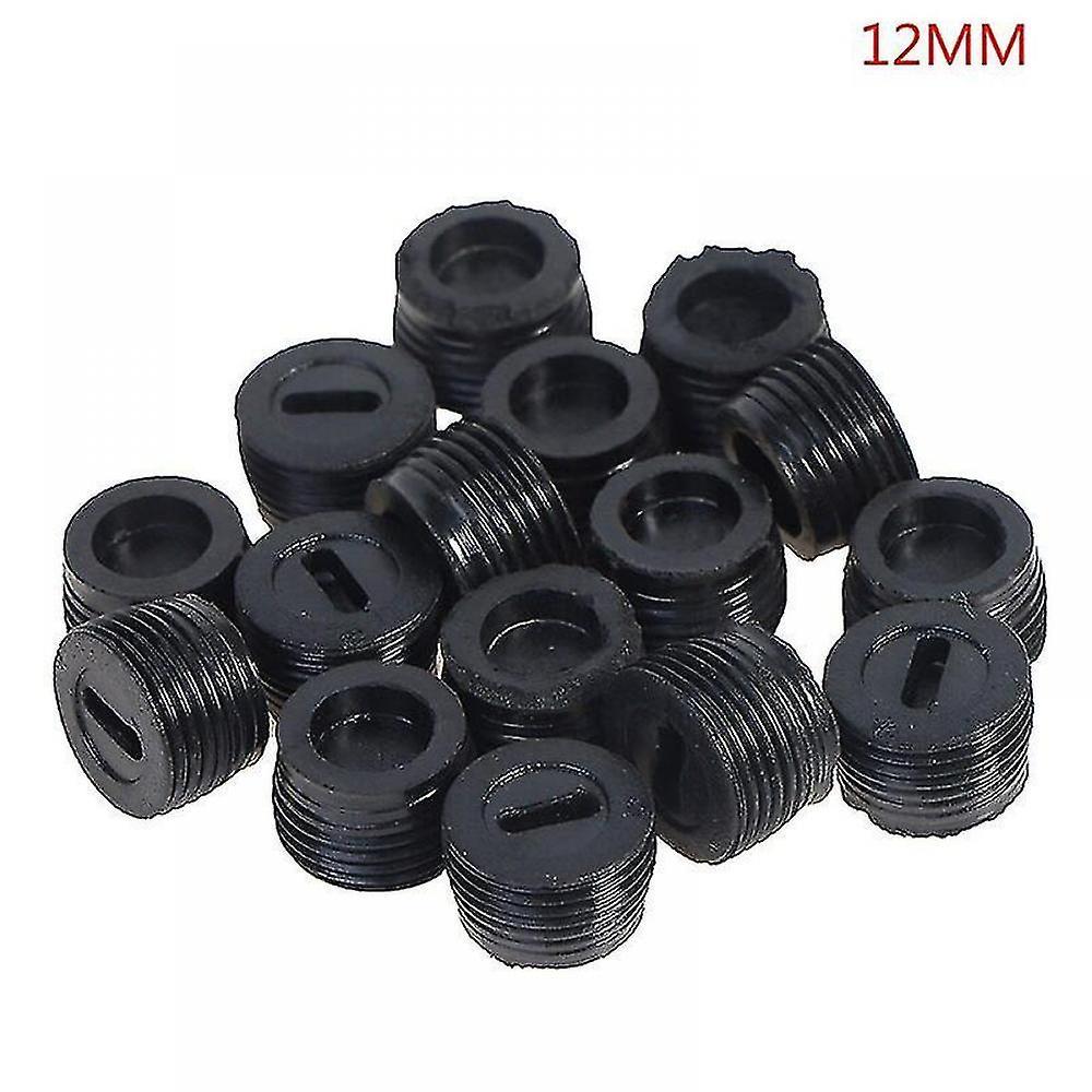 8/10/16pcs Black Plastic Screw Carbon Brush Holder Caps Case Dia 12mm/13mm/14mm/15mm/16mm (GET IT) M12-16PCS