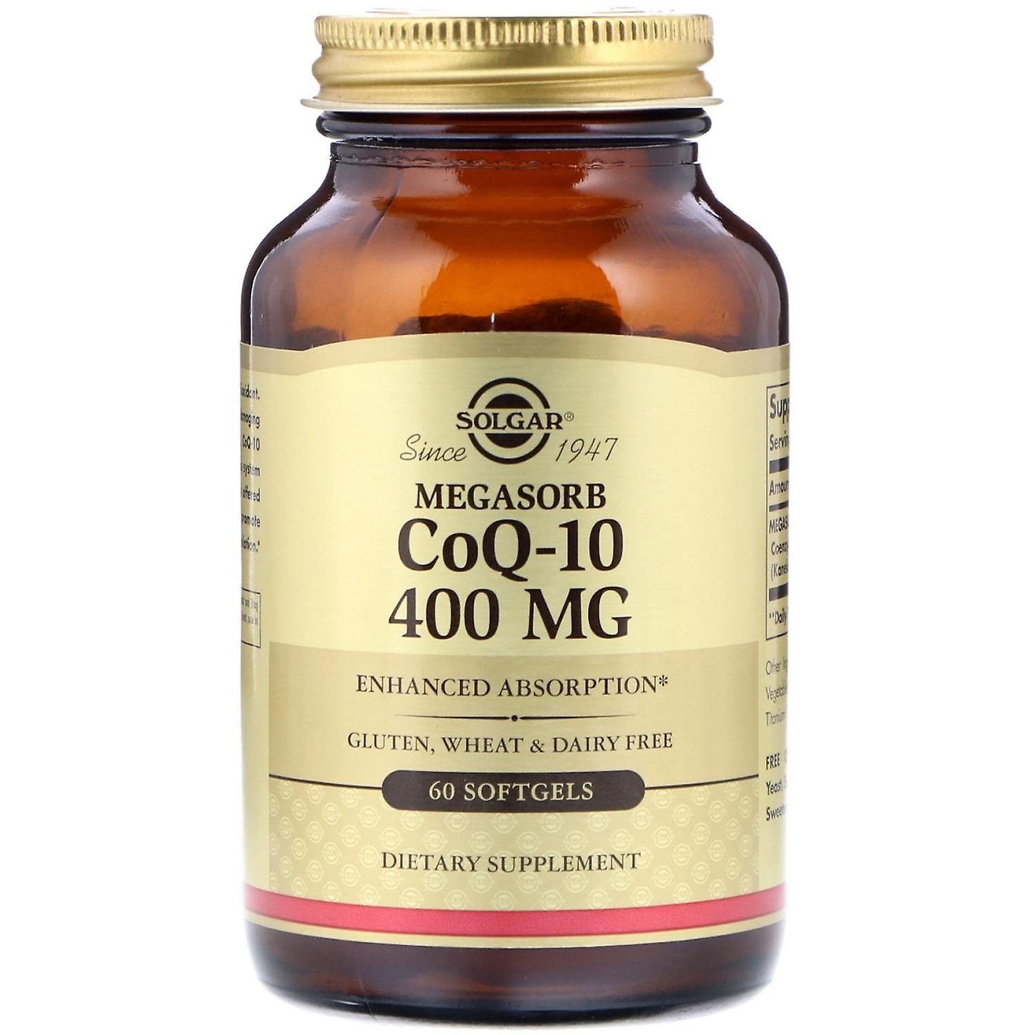 Solgar, Megasorb CoQ-10, 400 mg, 60 Softgels