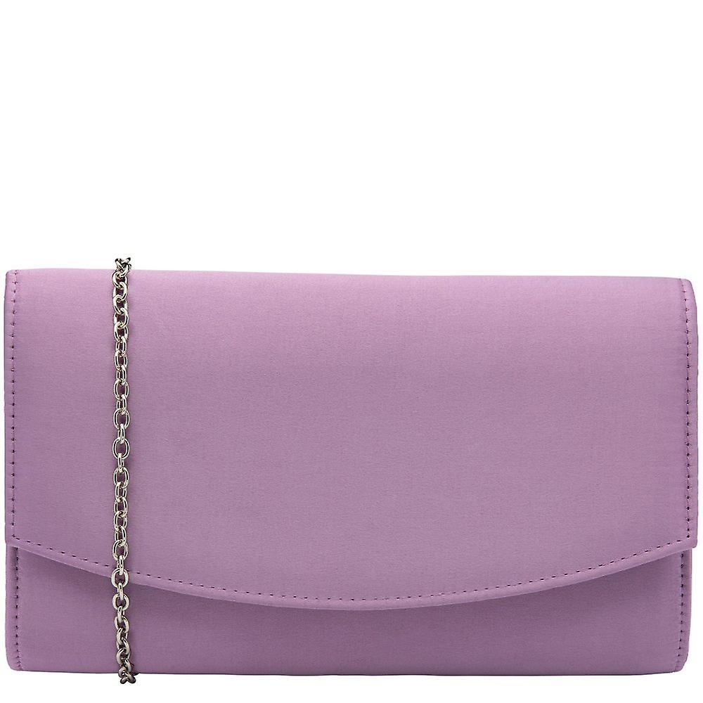 Ravel Ardee Womens Clutch Bag Lilac Satin One Size