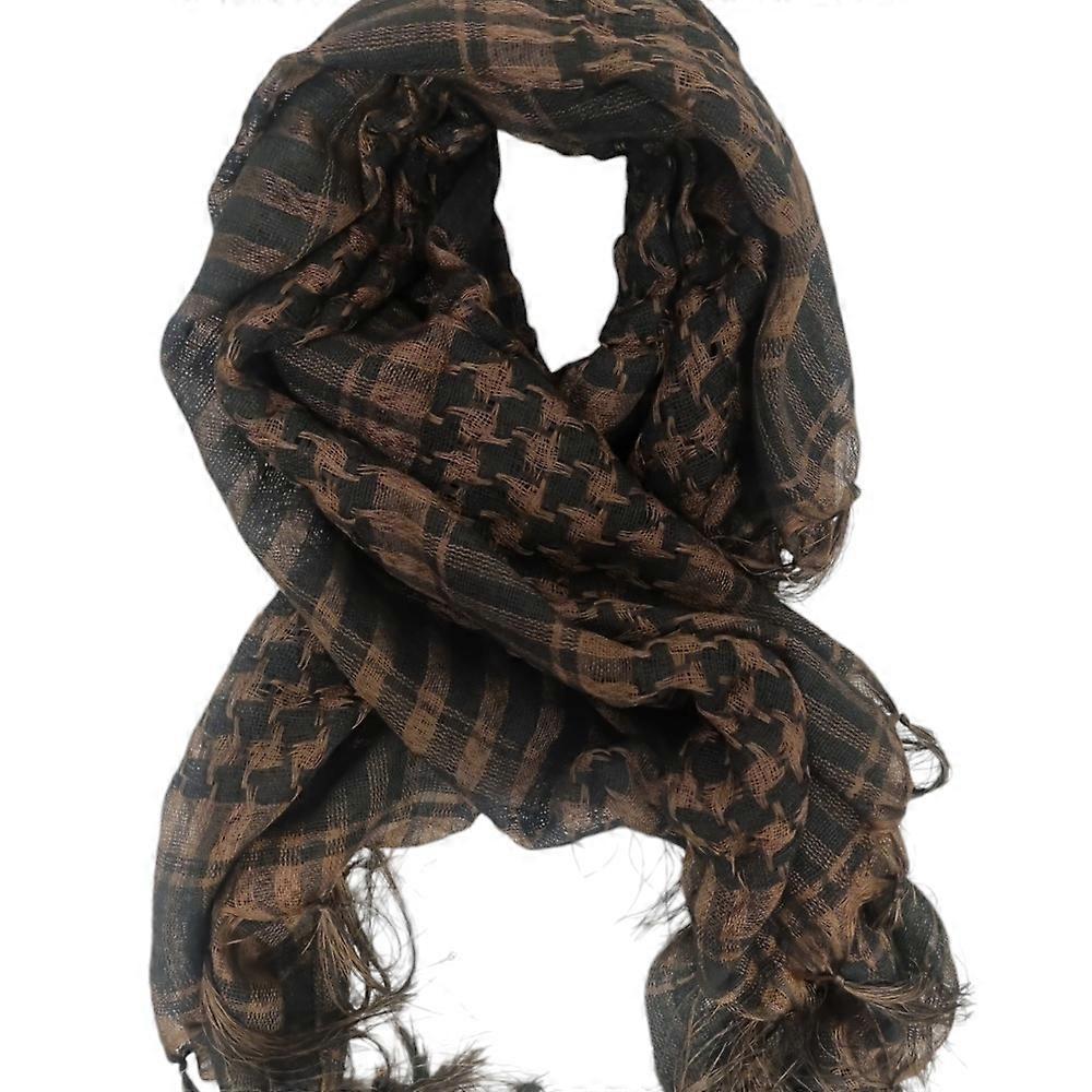 Hiprock Palestinian Shawl Keffiyeh - Brown and Black - Scarf