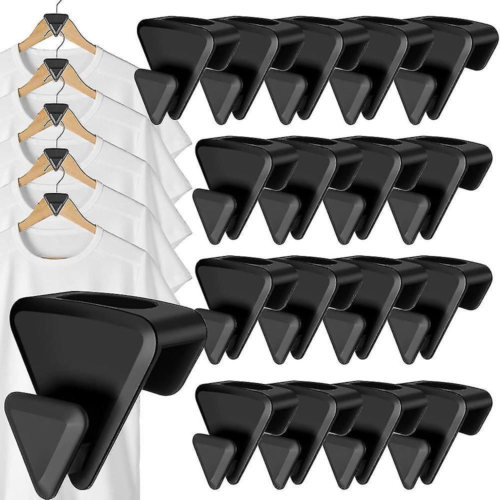 Tianzun Triangles Hanger Hooks, Space Saving Hanger Hooks, Cascade Hangers To Create Up To 3x More Closet Space triangle 18pcs