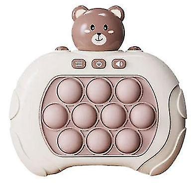 unbrand Pop It Game - Pop It Pro Light Up Game Quick Push Fidget Game Brown Brown Bear