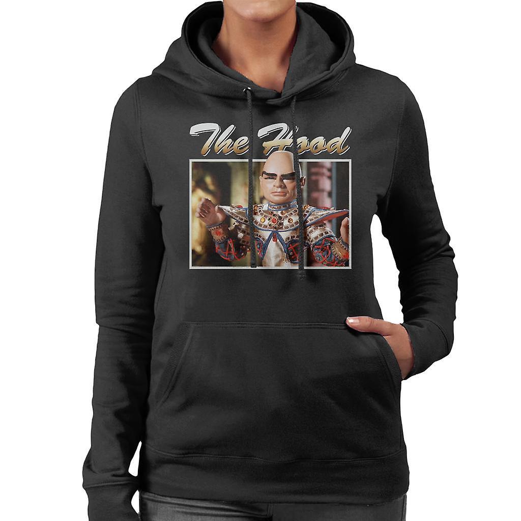 Thunderbirds The Hood Retro Design Women's Hooded Sweatshirt Black Medium