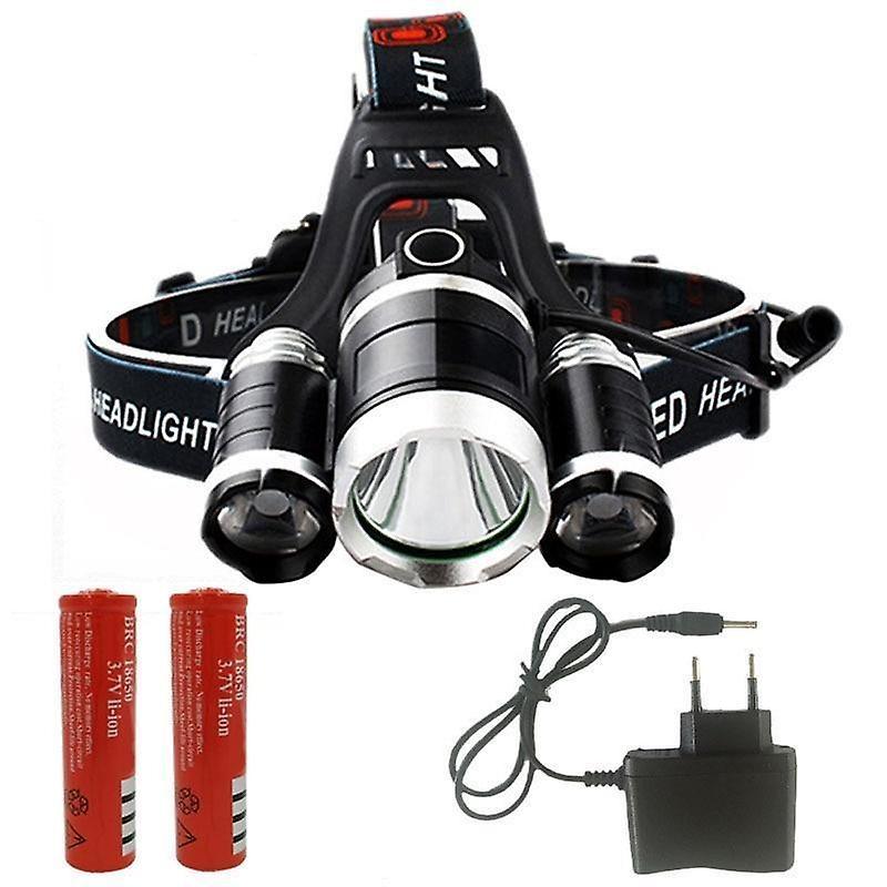 Slowmoose Z35t13 Headlight - 4000 Lumen Headlamp, Cree Xml3/5 Led T6 Torch By 18650 Option B