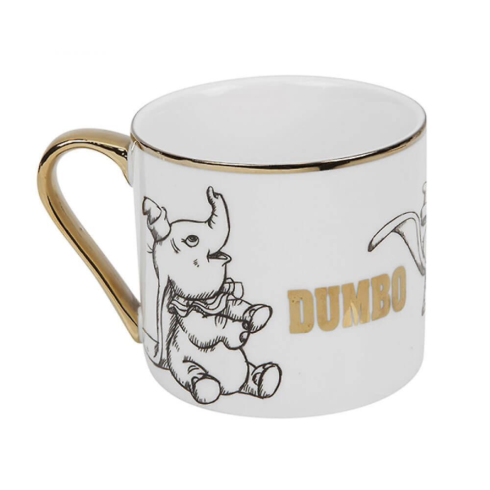 Disney Dumbo Collectible Mug Classic White Mug Features A Gold Electroplated