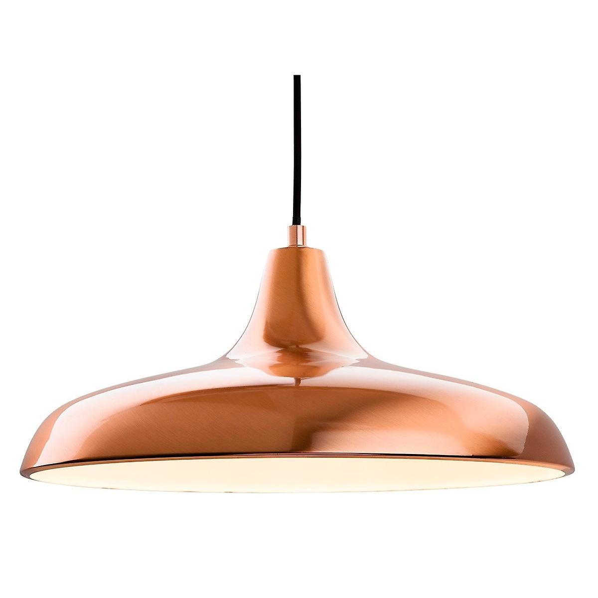 Firstlight Lighting Curtis 1 Light Dome Ceiling Pendant Brushed Copper, E27