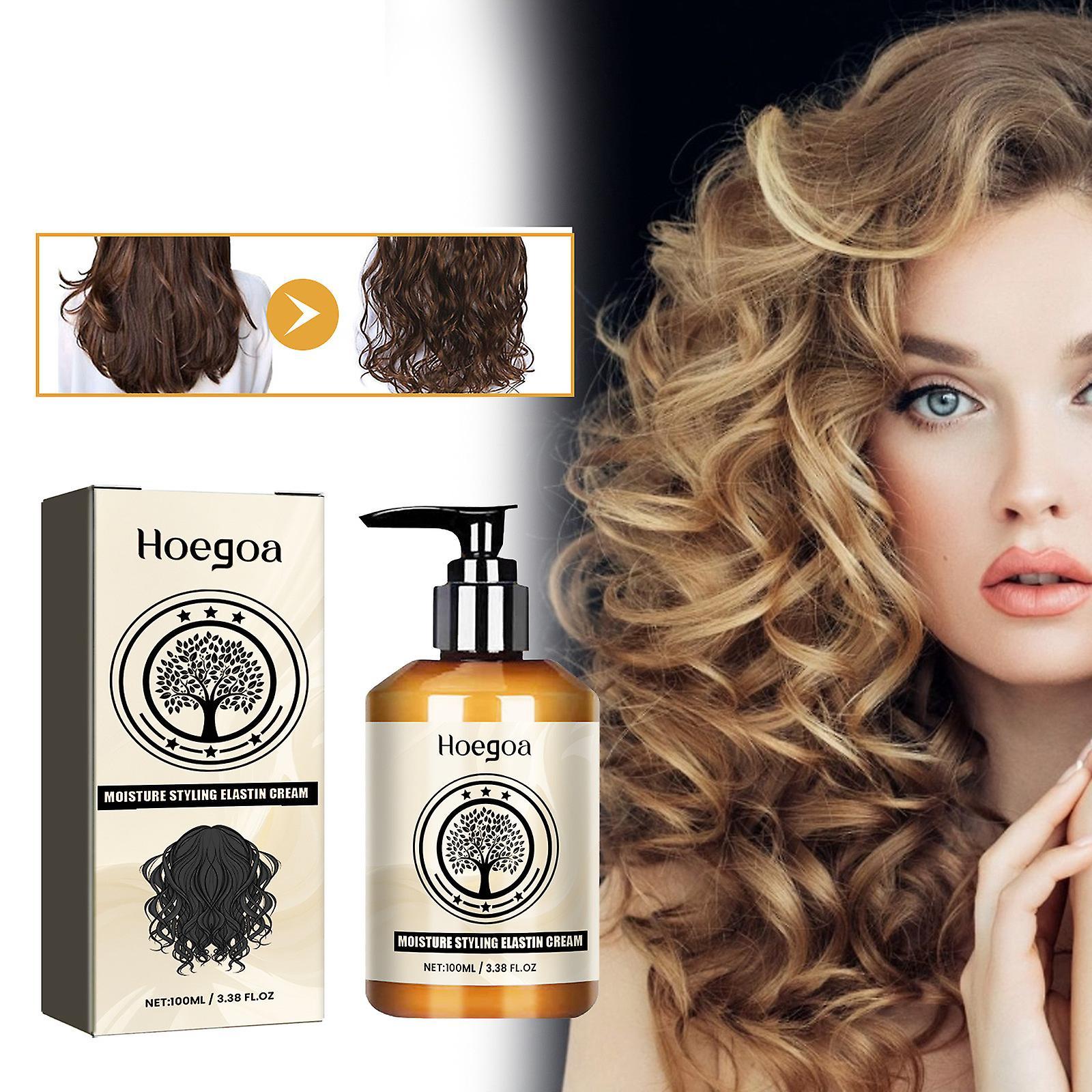 Gaoguang Long-lasting Styling Moroccan Volume Moisturizing Elasticity Moroccan Hydrating Styling Cream Elastin For Dry Damaged Bounce Curl Hair Car...