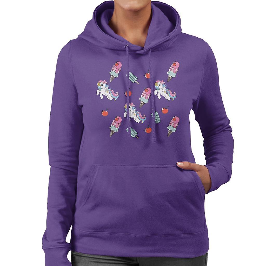 My Little Pony Ice Cream Montage Women's Hooded Sweatshirt Purple X-Large