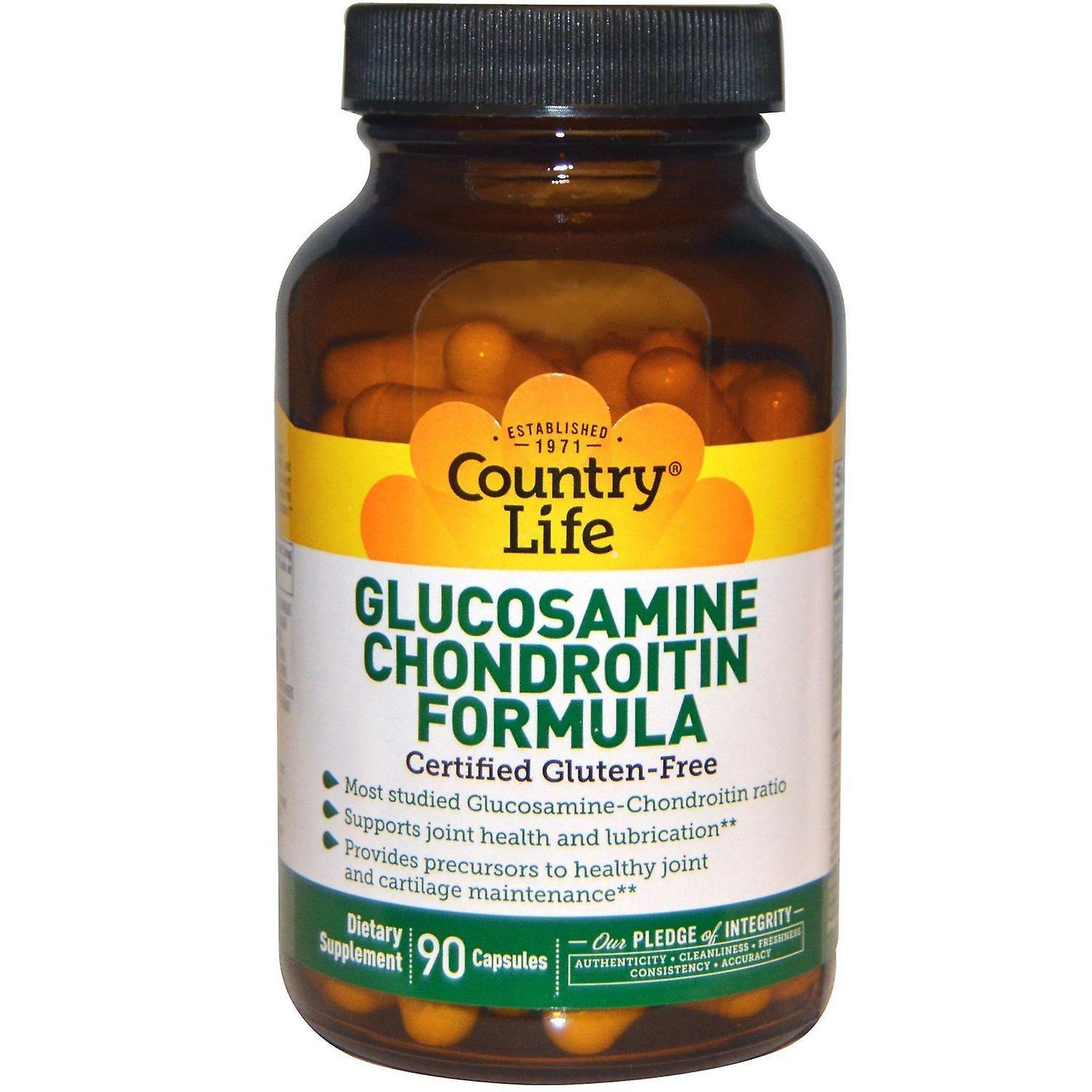 Country Life, Glucosamine Chondroitin Formula, 90 Capsules