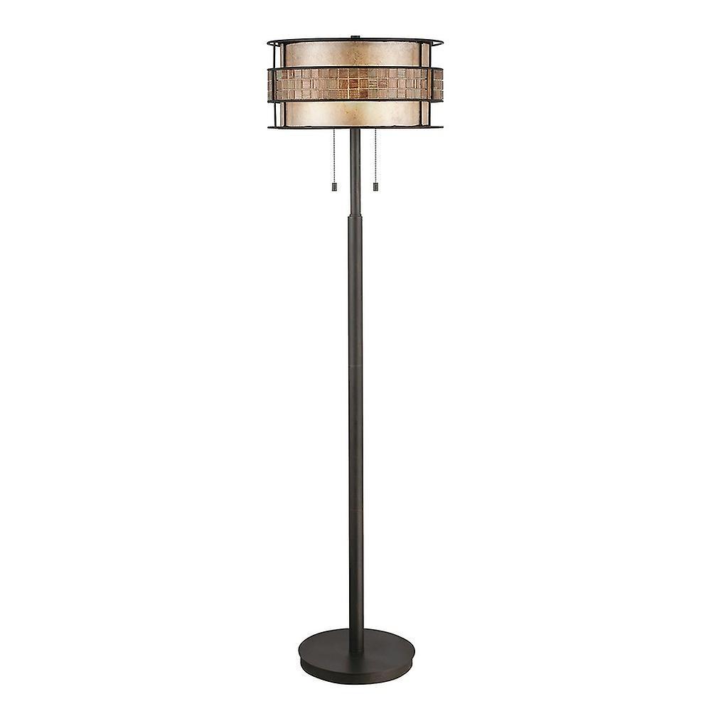 Laguna 2 Light Floor Lamp Renaissance Copper